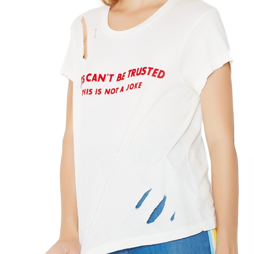 WILDFOX 'CATS CAN'T BE TRUSTED' TEE NWT!